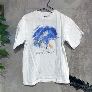 Vintage New Zealand Tourist Travel T-Shirt (S)
